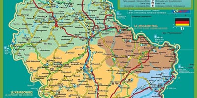 Люксембург газрууд газрын зураг